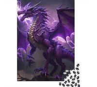 Purple Dragon Puzzles for Adults 1000 Pieces Puzzles for Adults & Teenager Age 12 Years Up Christmas Eve Gifts 1000pcs (75x50cm)