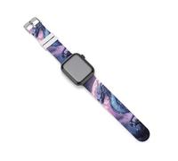 Purple Dragon Watch Bands Replacement Silicone Straps Sport Wristbands Compatible for Apple Watch 38mm/40mm