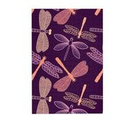 purple dragonfly Printed Wooden Puzzle 300 Piece, Cute Puzzle Game in Plastic Box for Family Entertainment and Brain Training Gifts