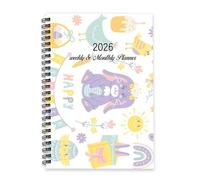 Purple Easter Bunnies 2026 Notebook A5 To Do List Notebook Personal Planner Mum Planner 2026 Daily Diary for Workout Week To View Monthly Year Diary with Dotted Line Note Page Slim