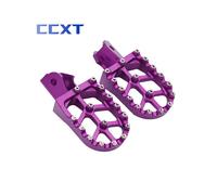 (Purple) Electric Motorcycle CNC Foot Pegs Rests Pedals Footpegs Bracket For Surron Sur-Ron Light Bee X & Light Bee S Universal Parts