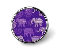 Purple Elephant Blank Round Badges Round Badge DIY Pin Back Buttons Clear Button Pins for Craft Projects Badge Making Accessories