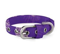 Purple Elephant Dog Collar Adjustable Soft and Comfortable Puppy Collars with Metal Buckle Pet Collar for Small Medium Pet