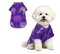 Purple Elephant Dog Hawaiian Shirt