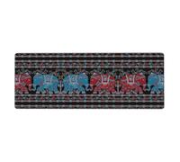Purple Elephant Gaming Desk Mat, Wide Surface Desk Pad for Keyboard, Mouse and Improved Gaming Stability