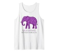 Purple Elephant Never Forgets Dementia Care Tank Top