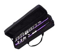 Purple exquisite white copper nickel plated body 16 closed hole C flute instrument Flute For Beginners