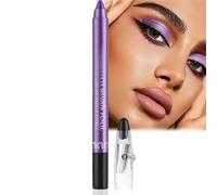 Purple Eyeshadow Cream Eyeshadow Stick, Shimmer & Long-Lasting Cream Stick with Pearlescent Finish, Waterproof Pearly Purple Glitter Eye Makeup