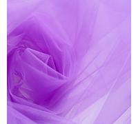 Purple Fine Tulle Fabric 300cm Wide - Sold by The metre - net Suitable for Prom, Underskirt, Veil, Pleating & Ruching