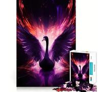 Purple Fire Swan 1000 Pieces Jigsaw Puzzles for Adults Smart Toy Home Activity Accurate Cut Wall Art Decor (50x75cm)