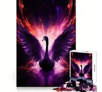 Purple Fire Swan 1000 Pieces Jigsaw Puzzles for Adults Smart Toy Home Activity Accurate Cut Wall Art Decor (50x75cm)