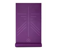 Yoga-Mad SureGrip Eco Alignment Yoga Mat | The Ultimate in Non-slip, Eco Friendly Natural Latex | Premium 4mm Thick Supportive Base for your Training (Purple)