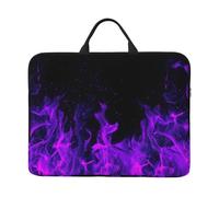 Purple Flame, 14 Inch Laptop Sleeve, Notebook Bag Laptop Case Sleeve Briefcase with Handle