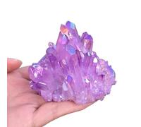 Purple Flame Halo Quartz Crystal Cluster Specimens Home Ornament Birthday Gift