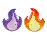 Purple flames and blue flames