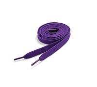 Purple Flat Replacement Shoelaces (120cm x 11mm) - 1 Pair - Wide Durable Athletic Strings for Trainers, Gym Shoes & Skateboarding - Strong Flat Laces for Sneakers & Boots (Men & Women)