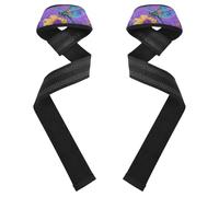 Purple Flower Dragonfly Wrist Wraps and Lifting Straps 26" Anti Slip Wrist Brace for Weightlifting, Bodybuilding, Powerlifting & Deadlift venda para muneca de la mano