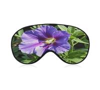 Purple Flower Eye Mask Sleep Mask for Side Sleeper Women Men Pressure-Free & Light Block-Out Blindfold Soft Comfortable Eye Covers Breathable Blindfold Adjustable