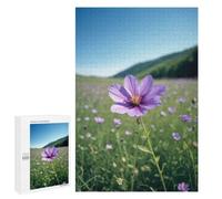 Purple Flower Field Landscape Puzzle for Adults, 1000 PCS, Illustrated Jigsaw Edition, A Focused Activity for Patient Adult Puzzlers