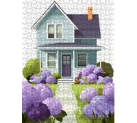 Purple Flower House Jigsaw Puzzles for Adults 5000, 5000 Piece Jigsaw Puzzles, Classic Educational Jigsaws, Impossible de Assemble Handmade, Challenging Puzzle, Fun Family Activities FNKL0-1177