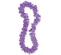 Purple Flower Lei (101cm) 1 Piece - Magnificent Vibrant Color Lei Necklace - Perfect for Parties, Celebrations & Holidays