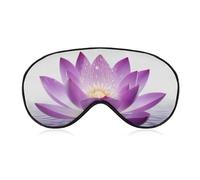 Purple Flower Sleep Mask Comfort Travel Eye Masks with Adjustable Elastic Strap Soft Funny Block Light Sleep Eye Cover for Side Sleeper for Nap Men Women Gift