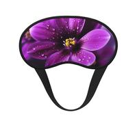 Purple Flower Sleep Mask for Side Sleeper, Blackout Eye Mask for Women Men, Zero Pressure Sleeping Masks Soft Breathable Eye Cover Comfortable Blindfold Eyeshade for Night Sleep