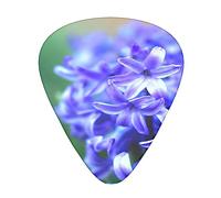 Purple Flowers Printed Guitar Picks Personalized Guitar Plectrums 12 Pcs For Acoustic Guitar Electric Guitar And Bass Bulk Guitar Pick One Size