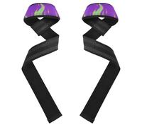 Purple Fluorescent Cool Flame Lifting Straps 26" Neoprene Padded Deadlift Strap for Weightlifting, Bodybuilding, Powerlifting & Deadlift venda para muneca de la mano