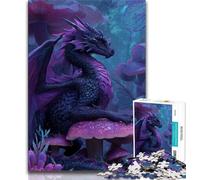 Purple Flying Dragon 1000 Pieces Jigsaw Puzzles for Adults And Teens,Learning Educational Toys Family Games Unique Birthday And Gifts (50x75cm)