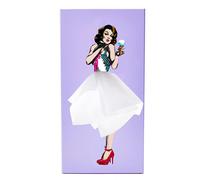( Purple) Flying Skirt Tissue Box-Classy Girl Charming Vintage Art Tissue Holder Decor