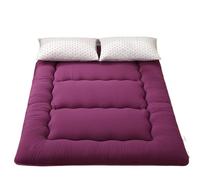 Purple Folding Mattress for Bedroom Thick Sleeping Pad for Home Use Comfortable Floor Mat for Lazy Days 120x200cm