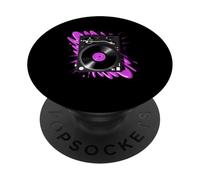 Purple For The Vinyl Record Purple Color Music Lover PopSockets Adhesive PopGrip