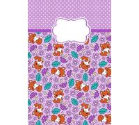 Purple Forest Fox Friends Notebook: 6 x 9 Lined Journal | 80 Lined Pages | Woodland Animals Writing Notebook for School, Work & Everyday Notes or Gifts