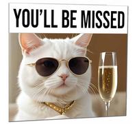 Purple Fox Colleague Leaving Card - You'll Be Missed New Job Card