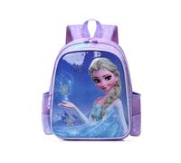 (Purple Frozen) Trendy And Lightweight Kids Backpack With Cartoon Patterns Ideal For Preschool