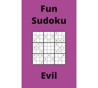 Purple Fun Sudoku Book, 9x9 Puzzles, 100 Pages, 5x8, Evil