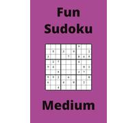 Purple Fun Sudoku Book, 9x9 Puzzles, 100 Pages, 5x8, Medium
