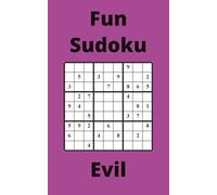Purple Fun Sudoku Book, 9x9 Puzzles, 250 Pages, 5x8, Evil