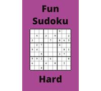 Purple Fun Sudoku Book, 9x9 Puzzles, 250 Pages, 5x8, Hard