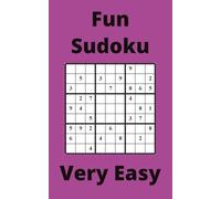 Purple Fun Sudoku Book, 9x9 Puzzles 250 Pages, 5x8, Very Easy