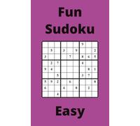 Purple Fun Sudoku Book, 9x9 Puzzles, 50 Pages, 5x8, Easy