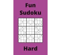 Purple Fun Sudoku Book, 9x9 Puzzles, 50 Pages, 5x8, Hard