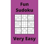 Purple Fun Sudoku Book, 9x9 Puzzles, 50 Pages, 5x8, Very Easy