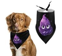 Purple Galaxy Poop Dog Bandanas Triangle Scarfs Printing Bib Scarf Adjustable Accessories for Small Dogs And Cats