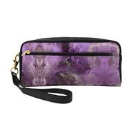 Purple Galaxy Small Cosmetic Bag,Portable Cute Travel Makeup Bag for Women Makeup Brush Organizer Pouch