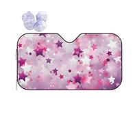 Purple Galaxy Star Front Windshield Sun Shade Block Uv Rays Sun Protection For Windscreen Foldable Car Windscreen Cover Universal For Summer Vehicle Vans M