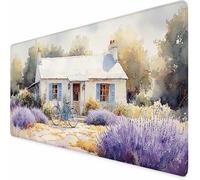 Purple Gaming Mouse Pad Lavender Large Mouse Mat 1500 x 800 x 3MM Washable Mousepad, Office Accessories, Mousepad with Non-Slip Base and Stitched Edge, Keyboard Mat for Home Office Gaming Room -XZ27Z