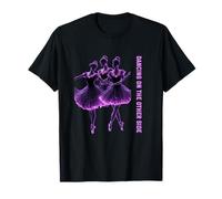 Purple Ghost Ballerina Dancing On The Other Side Halloween T-Shirt