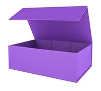 Purple Gift Box 12" x 6" x 4" with Magnetic Closure Lid Gifts Boxe for Presents,Bridesmaid Gifts Boxes,Cute Box,Birthday Gift Boxe,Luxury for Gifts Packaging, Magnetic Gift Boxes for Wrapping Gifts